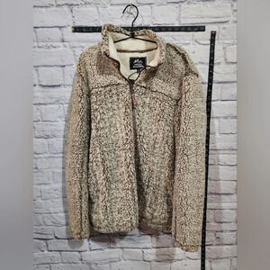 Grizzly Sherpa light tan pullover Size L